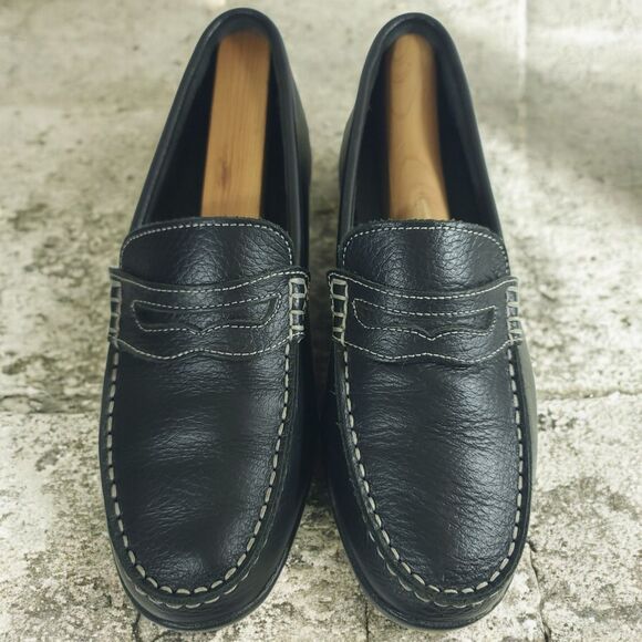 Footjoy Club Penny Loafer Men\'s 7 M Black Leather Casual Slip On Shoes 79047 EUC main image 11